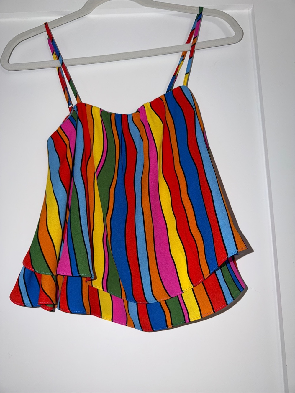 Buddy Love Rainbow Wavy Stripe Spaghetti Strap Cami